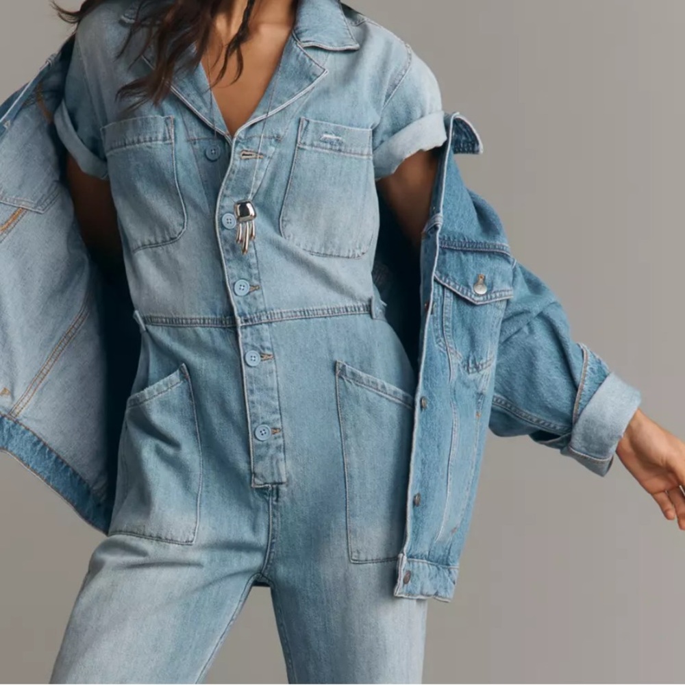Pistola Denim Women's Light Blue Jumpsuit